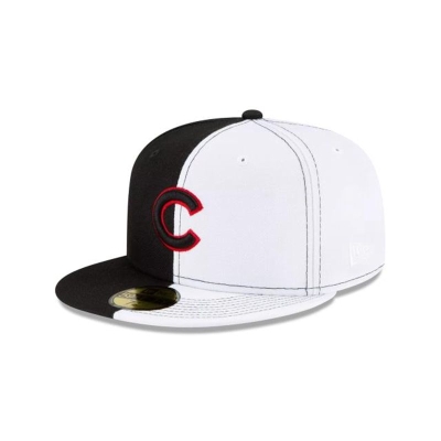 Chicago Cubs Gorra | New Era MLB Split Crown 59fifty Fitted Cap Mexico - Negros